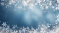 Winter Blue Crystal Veil Royalty Free Stock Photo