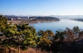 winter blue river scenery southkorea