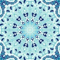 Winter blue Seamless ornametal pattern.
