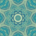 Winter blue Seamless ornametal pattern.