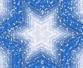 Winter Blue Star Background