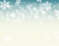 Winter bokeh background with snowflakes. Christmas bokeh holiday decoration Royalty Free Stock Photo