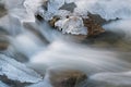 Winter Boulder Creek Framed by Ice