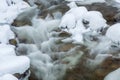 Winter, Boulder Creek Framed by Snow