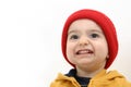 Winter Boy Child with Big Smile Royalty Free Stock Photo