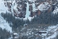 Winter, Bridalveil Falls, San Juan Mountains Royalty Free Stock Photo