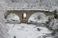 Winter bridge Royalty Free Stock Photo