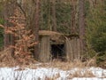 Winter Bunker Royalty Free Stock Photo