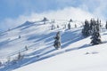 Winter calm mountain landscape