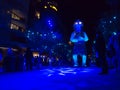 `Winter Camp` 6 meter glowing giant Marri Dyin, one of the largest puppets constructed in Australia at Barangaroo for Vivid Sydney Royalty Free Stock Photo