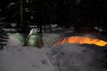 Winter camping is unforgettable experience. This is the way to stay close to nature