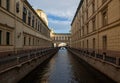 Winter Canal. Saint-Petersburg Royalty Free Stock Photo