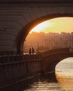 The Arches of Hermitage Museum over the Winter Canal