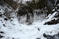 The winter canyon of the Kurdzhips rive