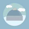 winter cap. Vector illustration decorative design Royalty Free Stock Photo