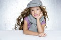 Winter cap wool scarf litle fashion girl