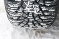 Winter car tire tread