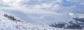 Winter in the Carpathian mountains, Pylypets. Royalty Free Stock Photo