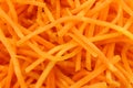 Winter carrot cut in julienne Royalty Free Stock Photo