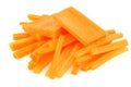 Winter carrot cut in slices and julienne Royalty Free Stock Photo