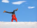 Winter Cartwheel Royalty Free Stock Photo