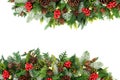 Winter and Christmas Background Border Royalty Free Stock Photo