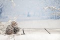 Winter Christmas Scene Royalty Free Stock Photo