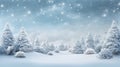 Winter Christmas scenic background