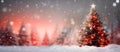 Winter christmas theme post card with copy space Royalty Free Stock Photo