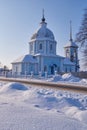 Christmas in the village of Yurasovo 2019. Temple in honor of the Kazan Icon of the Mother of God.