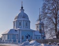 Christmas in the village of Yurasovo 2019. Temple in honor of the Kazan Icon of the Mother of God.