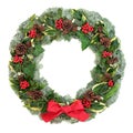 Winter and Christmas Wreath Royalty Free Stock Photo