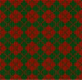 Winter Christmas x-mas knit seamless background Knitted pattern. Checkered plaid