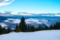 Winter in Cindrel mountains Royalty Free Stock Photo