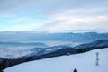 Winter in Cindrel mountains Royalty Free Stock Photo