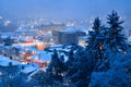 Winter cityscape, Harlan Kentucky Royalty Free Stock Photo