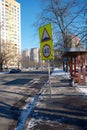 Winter cityscape of an ordinary residential area