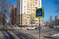 Winter cityscape of an ordinary residential area