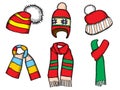 Winter clothes. Santa stocking cap Royalty Free Stock Photo