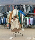 Winter Clothing Flea Market Royalty Free Stock Photo