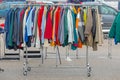 Sweaters Flea Market Royalty Free Stock Photo