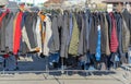 Winter Clothing Rack Royalty Free Stock Photo