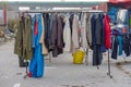 Winter Coats Flea Market Royalty Free Stock Photo