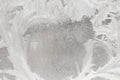 Winter cold patterns on the glass Royalty Free Stock Photo