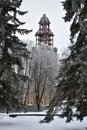 Winter cold, the restoration of the Epiphany Cathedral and its bell tower continues in Kostroma