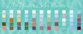 Winter Color Palette Vector Illustration Royalty Free Stock Photo