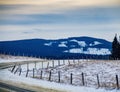 Winter comes to the village. Waiprous Village,Alberta,Canada