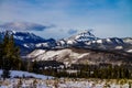 Winter comes to the village. Waiprous Village,Alberta,Canada