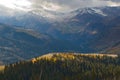 Winter coming to Utah mountains