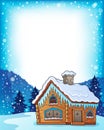 Winter cottage theme image 3 Royalty Free Stock Photo